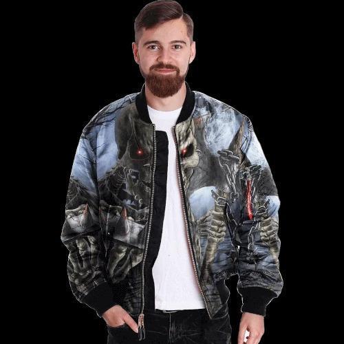 SKULL BOMBER JACKET PL263-BOMBER JACKETS-PL8386-Men's Bomber Jacket-S-Vibe Cosy™