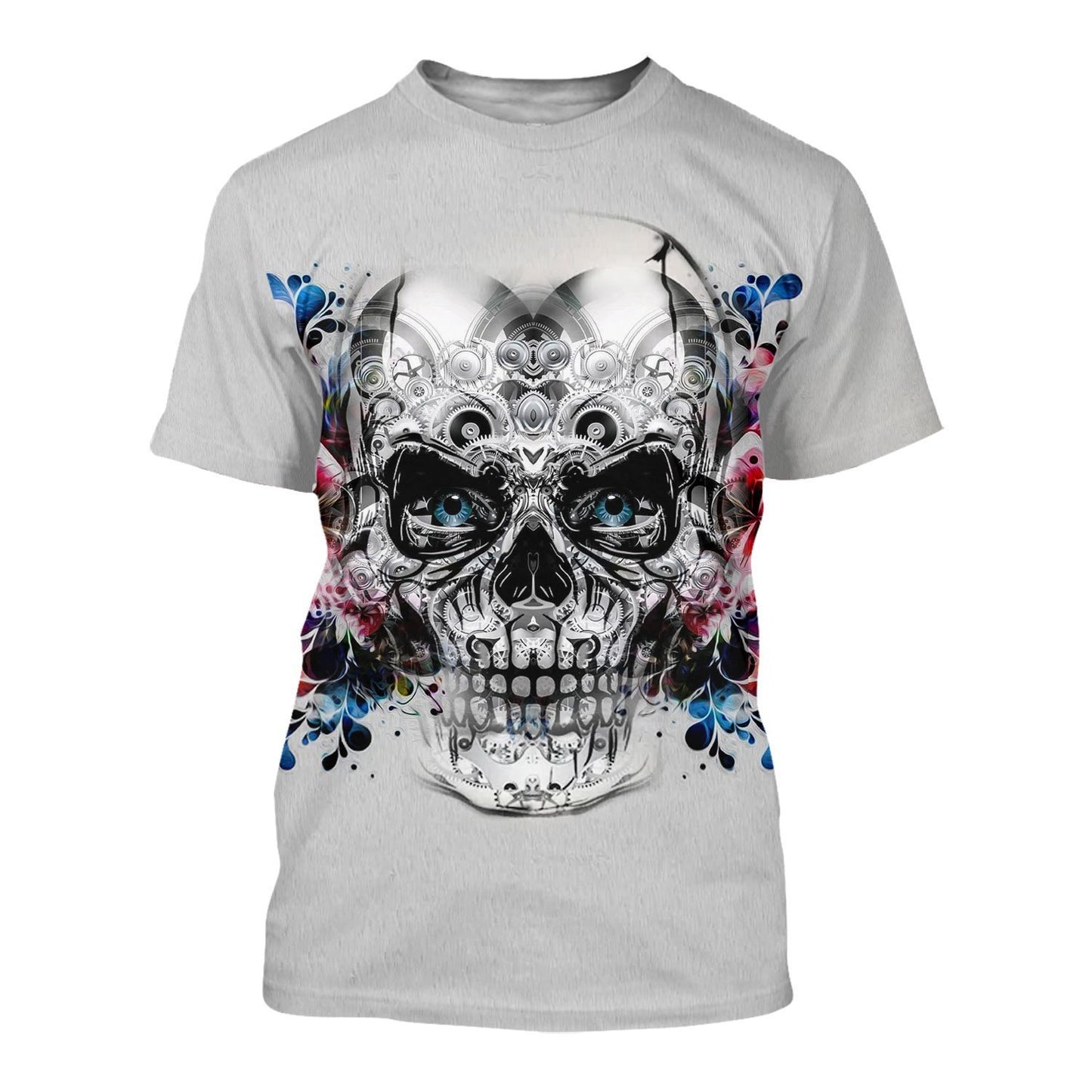 SKULL AND BUTTERFLY 3D ALL OVER PRINTED SHIRTS FOR MEN AND WOMEN PL279-Apparel-TT-T-Shirt-S-Vibe Cosy™