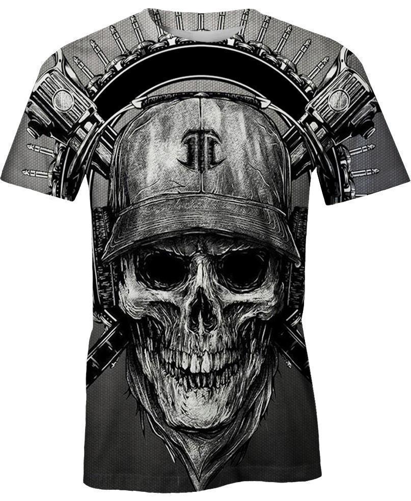 Love Skull & Like Music PL229-Apparel-PL8386-T- Shirt-S-Vibe Cosy™