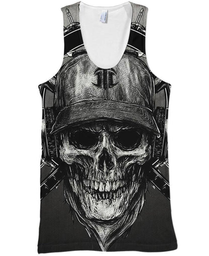 Love Skull & Like Music PL229-Apparel-PL8386-Tank Top-S-Vibe Cosy™