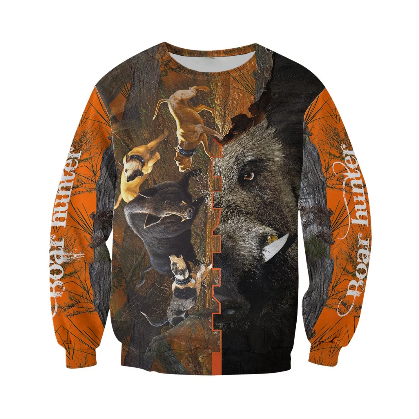 PL415 BEAUTIFUL BOAR HUNTING CAMO 3D ALL OVER PRINTED SHIRTS-Apparel-PL8386-sweatshirt-S-Vibe Cosy™