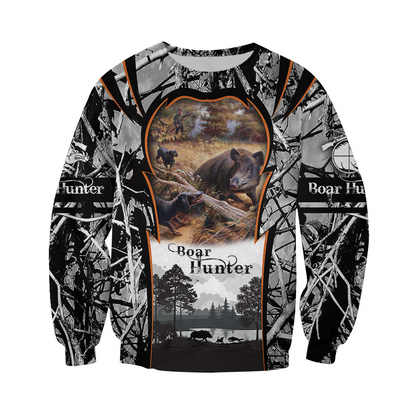 PL451 BEAUTIFUL BOAR HUNTING CAMO 3D ALL OVER PRINTED SHIRTS FOR MEN AND WOMEN-Apparel-PL8386-sweatshirt-S-Vibe Cosy™