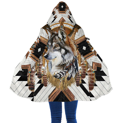 Love Wolf Native American 3D All Over Printed Shirts for Women