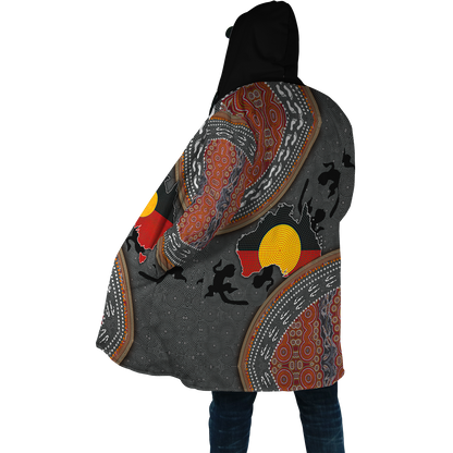 Custom name Aboriginal dots Zip pattern 3D design printed winter shirts