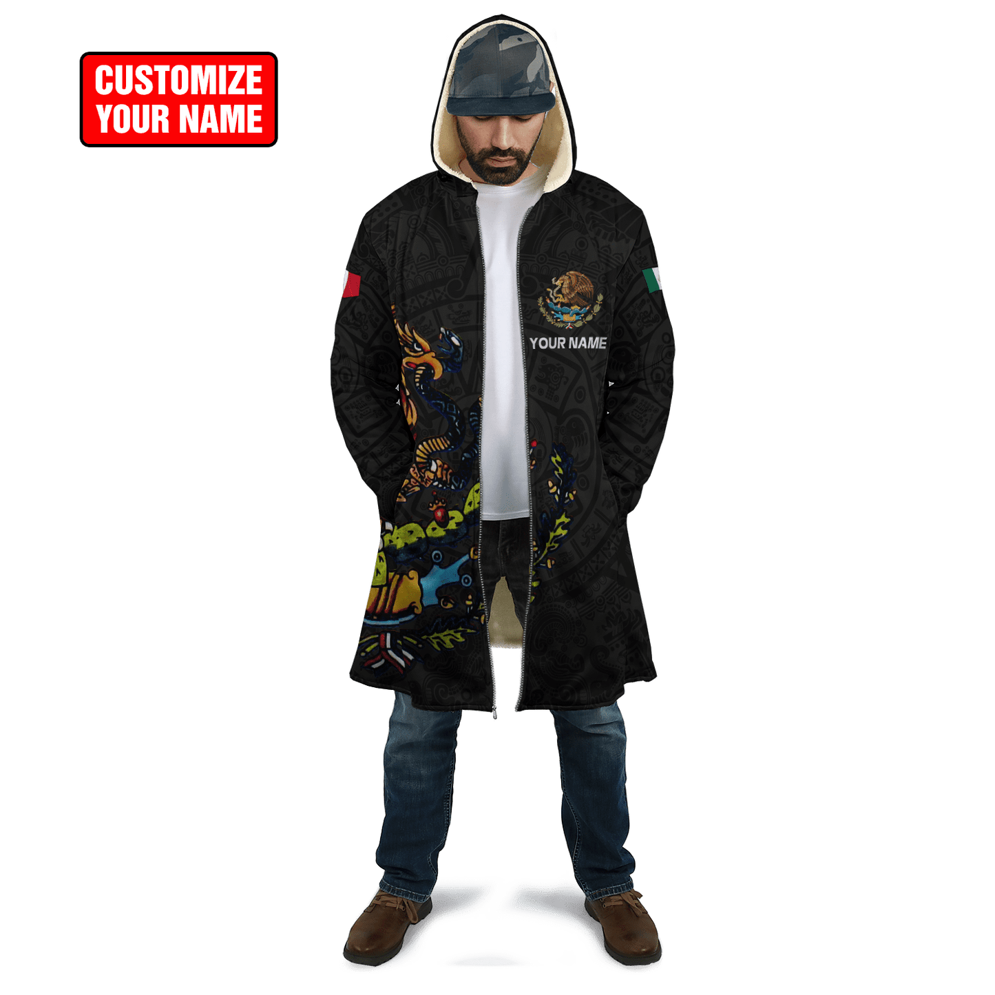 Personalized Name Mexico 3D All Over Printed Unisex