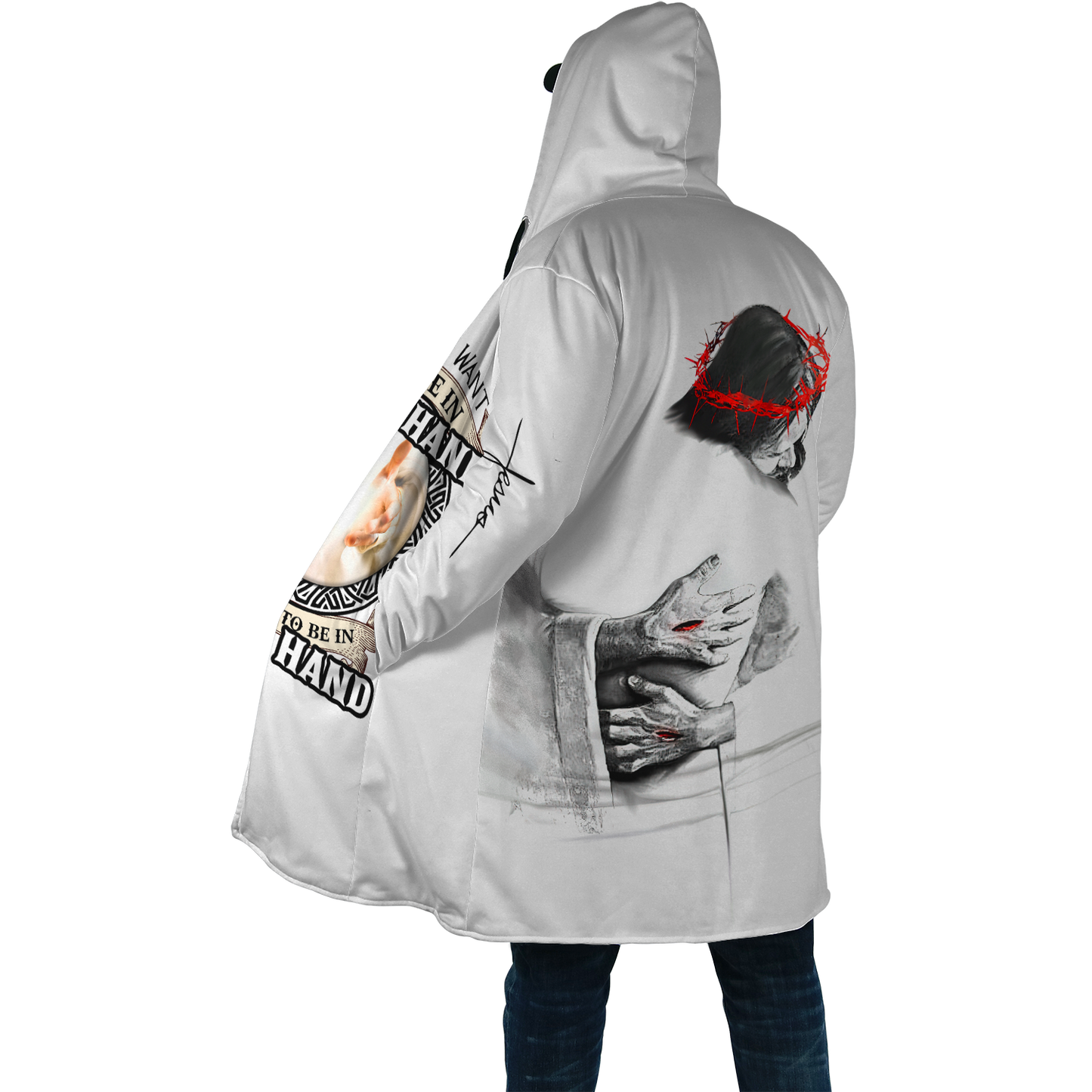 Premium Unisex Hoodie Easter Day Christian Jesus Hand Of God No59 ML