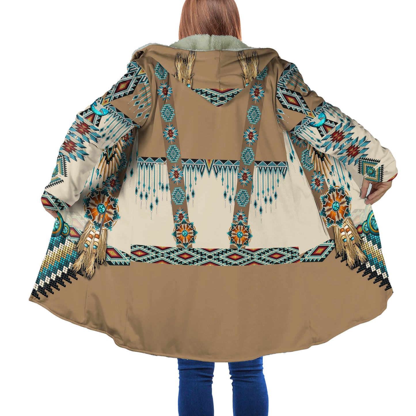 Native American 3D All Over Printed Legging + Cloak