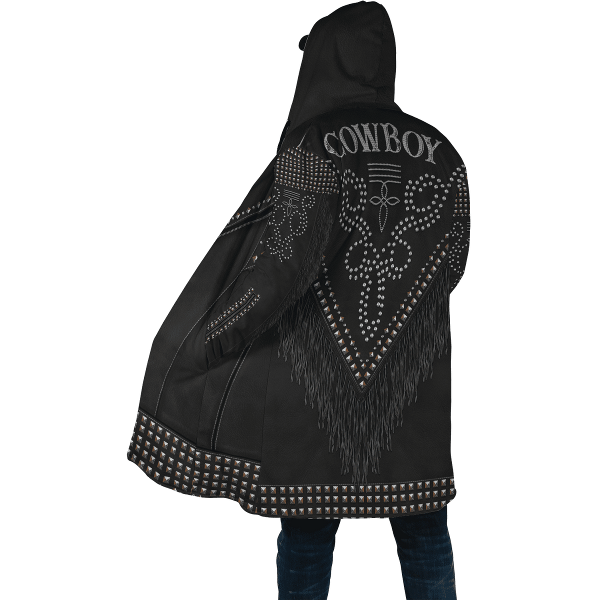 Native Cowboy Jacket No22 Cosplay 3D Over Printed Unisex Deluxe Hoodie ML