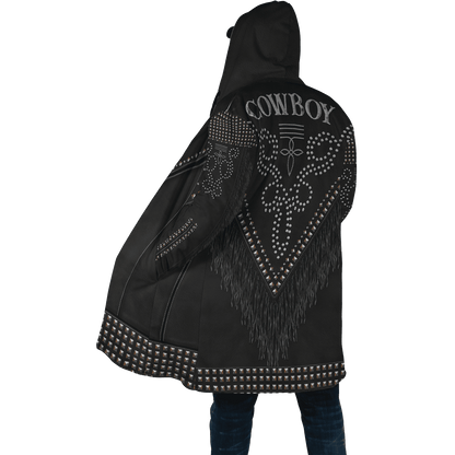 Native Cowboy Jacket No22 Cosplay 3D Over Printed Unisex Deluxe Hoodie ML
