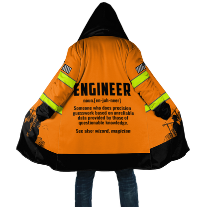 Construction Worker Orange Safety 3D printed shirts