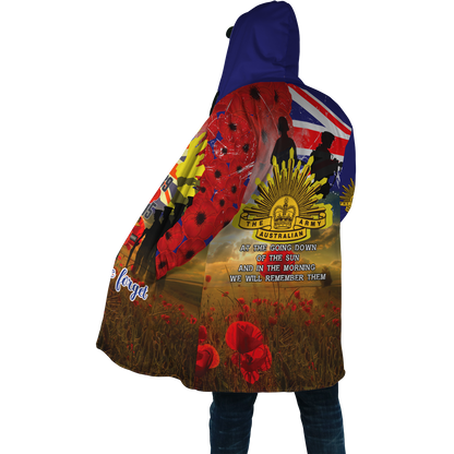 Premium Unisex Hoodie Remember Anzac Day ML