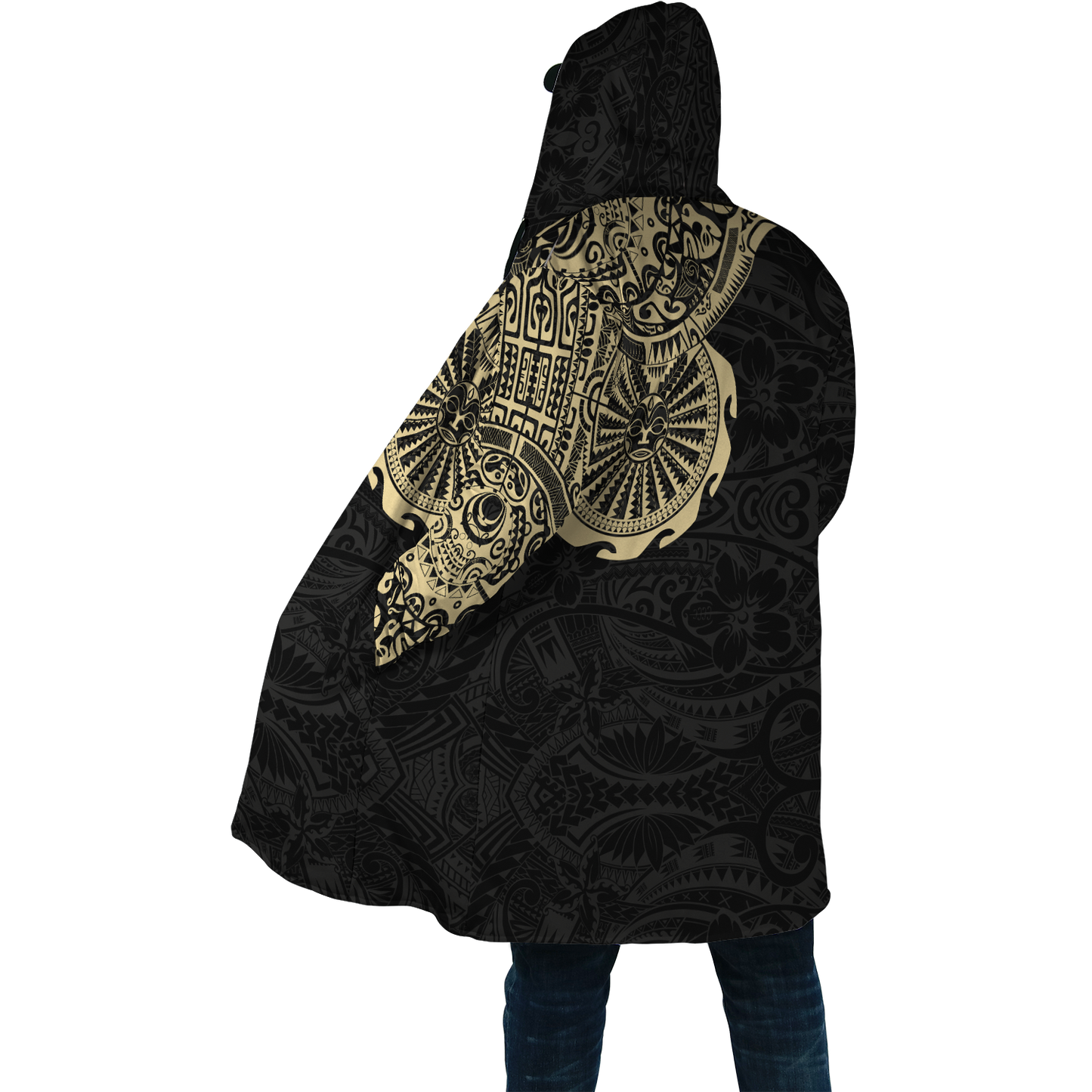 Amazing Polynesian Maori Tattoo Unisex Deluxe Hoodie ML
