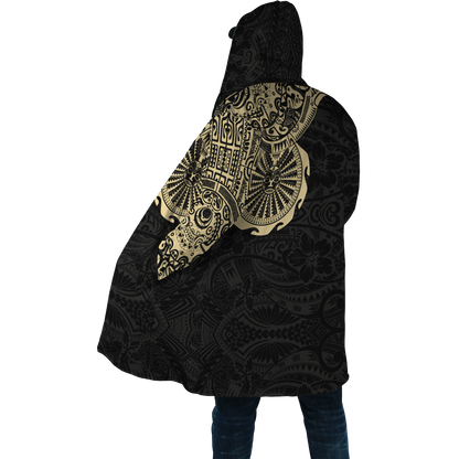Amazing Polynesian Maori Tattoo Unisex Deluxe Hoodie ML