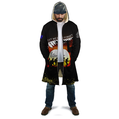 Premium Unisex Hoodie 3D All Over Printed Remember Them Anzac Day ML