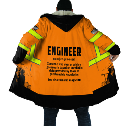 Construction Worker Orange Safety 3D printed shirts