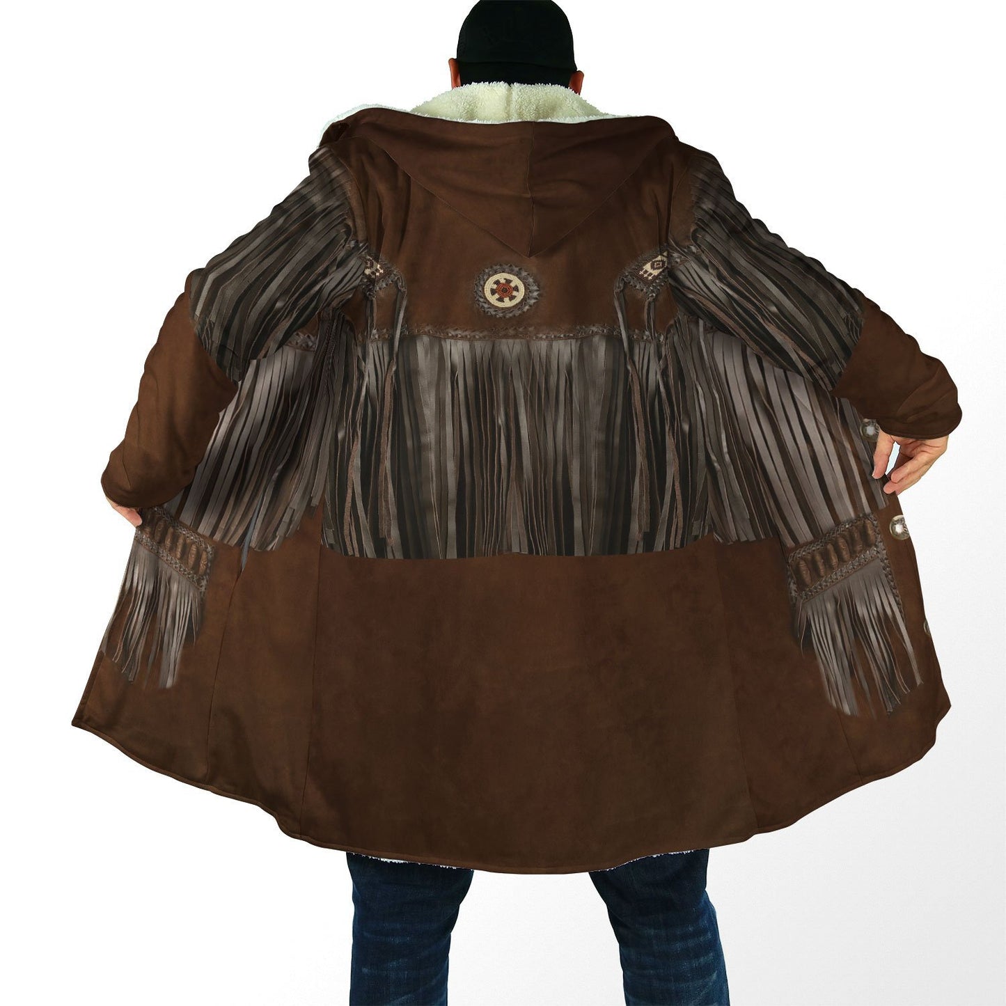 Native Cowboy Jacket No25 Cosplay 3D Over Printed Unisex Deluxe Hoodie ML