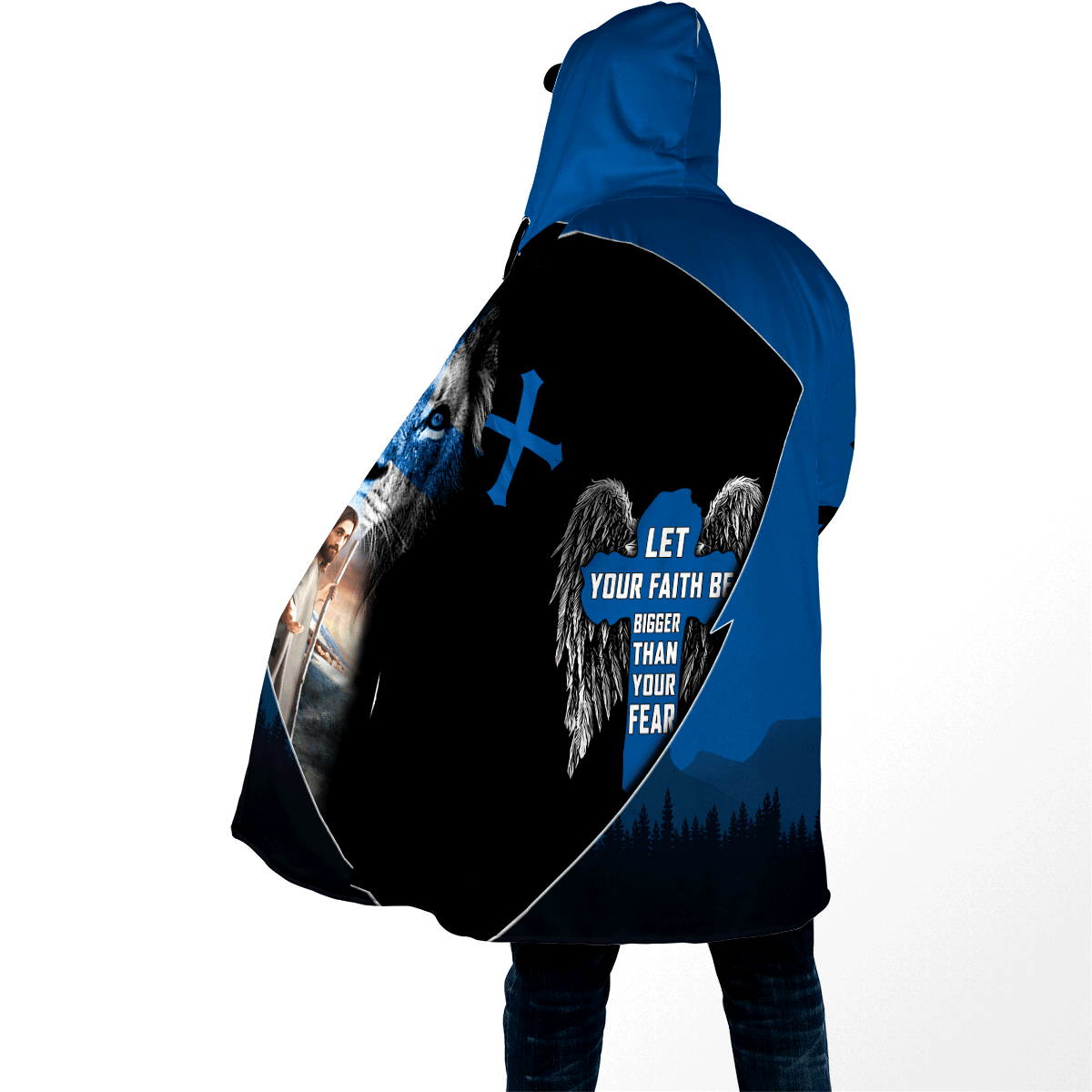 Premium Unisex Hoodie 3D All Over Printed Easter Day Christian Jesus Faith Over Fear No51 ML