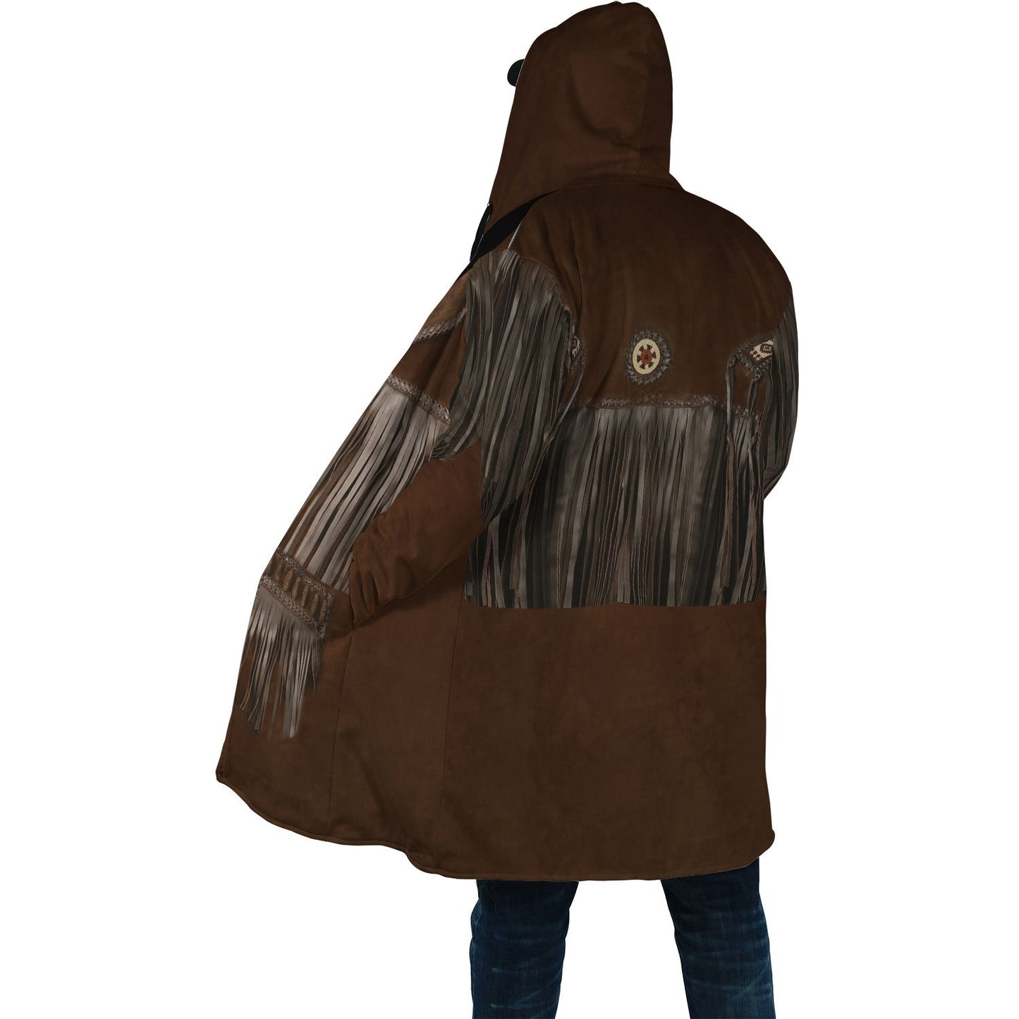 Native Cowboy Jacket No25 Cosplay 3D Over Printed Unisex Deluxe Hoodie ML