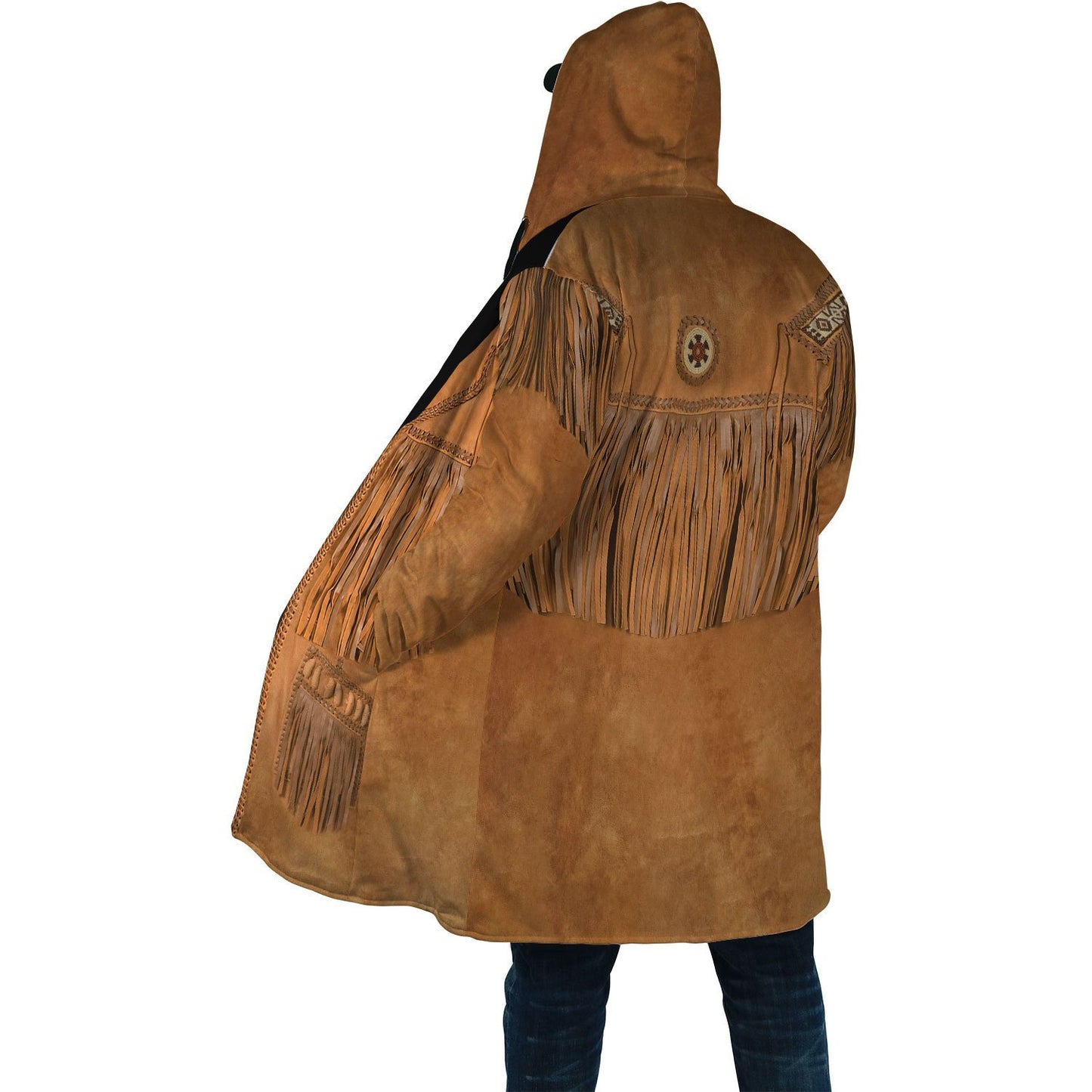 Native Cowboy Jacket No24 Cosplay 3D Over Printed Unisex Deluxe Hoodie ML
