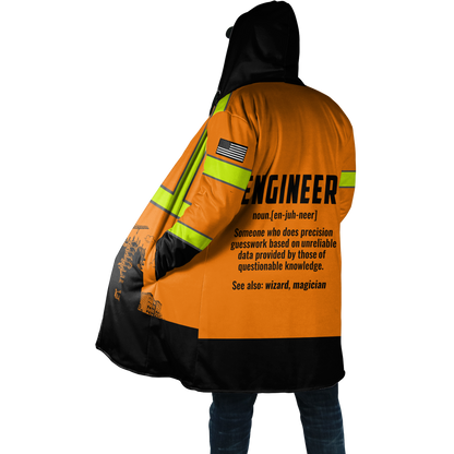 Construction Worker Orange Safety 3D printed shirts