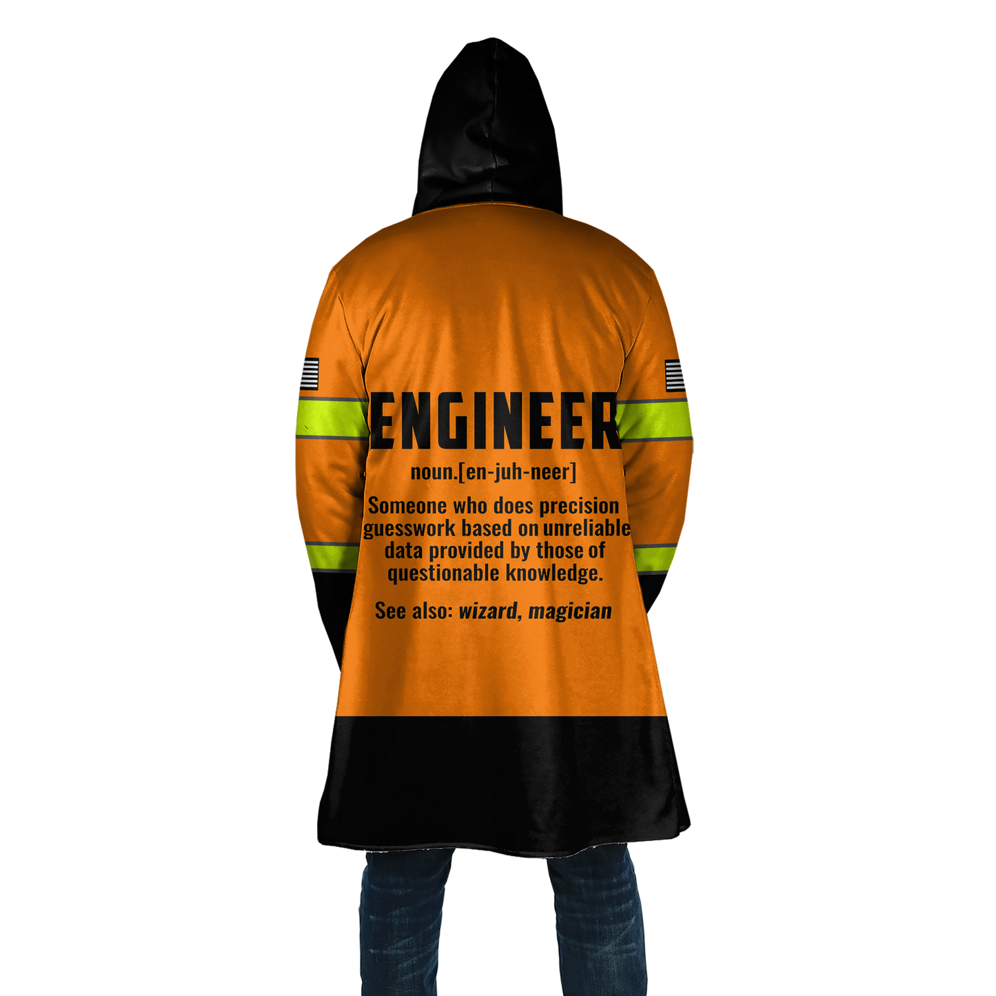 Construction Worker Orange Safety 3D printed shirts
