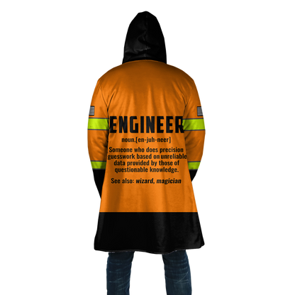 Construction Worker Orange Safety 3D printed shirts