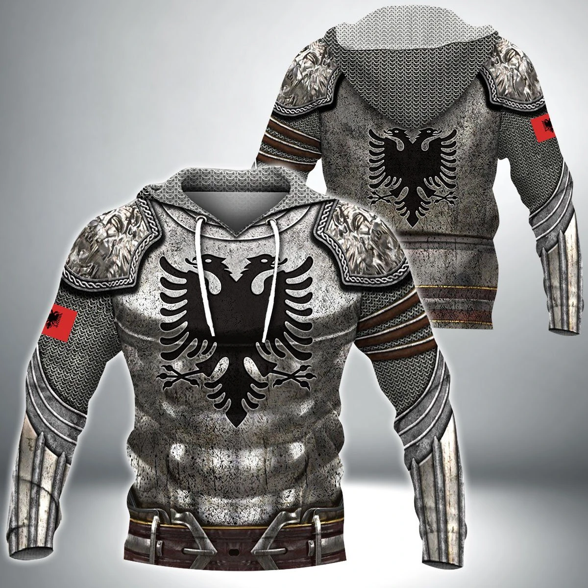 Albania Armor 3D All Over Printed Special Hoodie PL06032005-Apparel-PL8386-Hoodie-S-Vibe Cosy™
