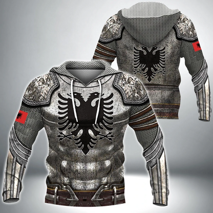 Albania Armor 3D All Over Printed Special Hoodie PL06032005-Apparel-PL8386-Hoodie-S-Vibe Cosy™