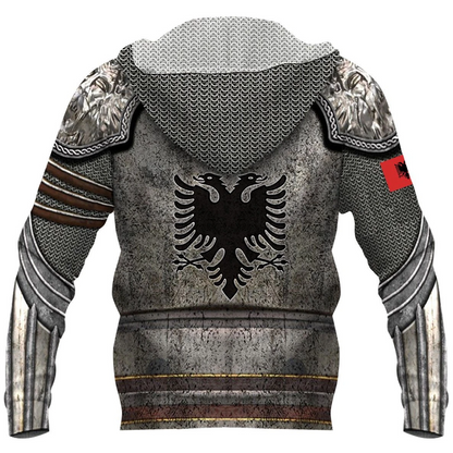 Albania Armor 3D All Over Printed Special Hoodie PL06032005-Apparel-PL8386-Zip-Up Hoodie-S-Vibe Cosy™