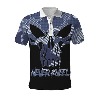 Blue Camo Skull Hoodie For Men And Women TNA12282003