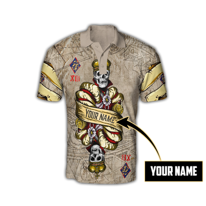 Customize Name Poker King Skull 3D All Over Printed Hoodie Shirts For Men And Women MH09122005ND