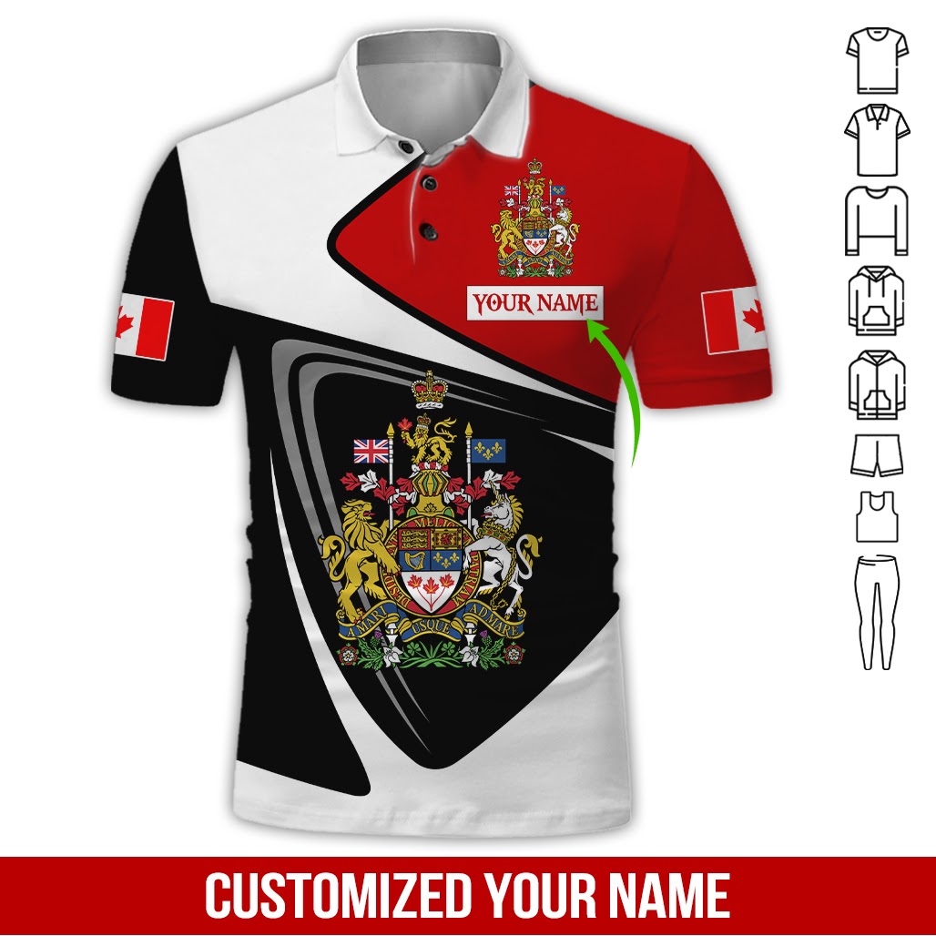 Personalized Name XT Canada Coat of Arms  3D All Over Printed Shirts 15032101.CXT