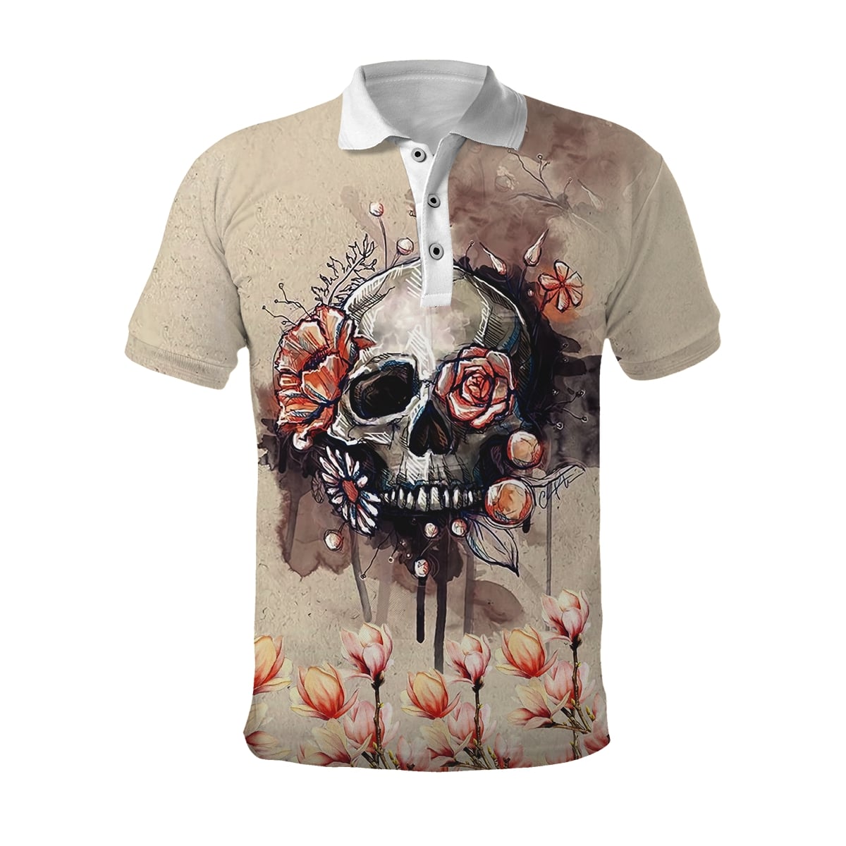Skull And Flowers Art Hoodie For Men And Women TNA11062002