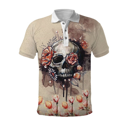 Skull And Flowers Art Hoodie For Men And Women TNA11062002
