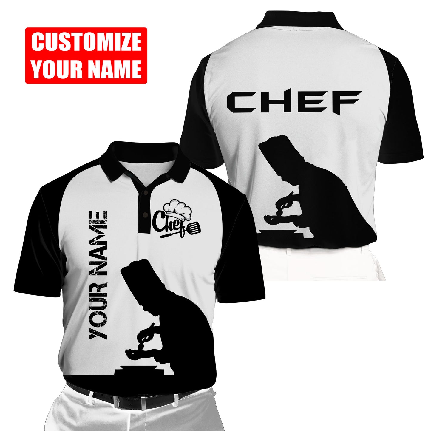 Custom Name Master Chef 3D All Over Printed Unisex Shirts