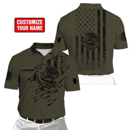 Personalized Name Mexico 3D All Over Printed Unisex Shirts