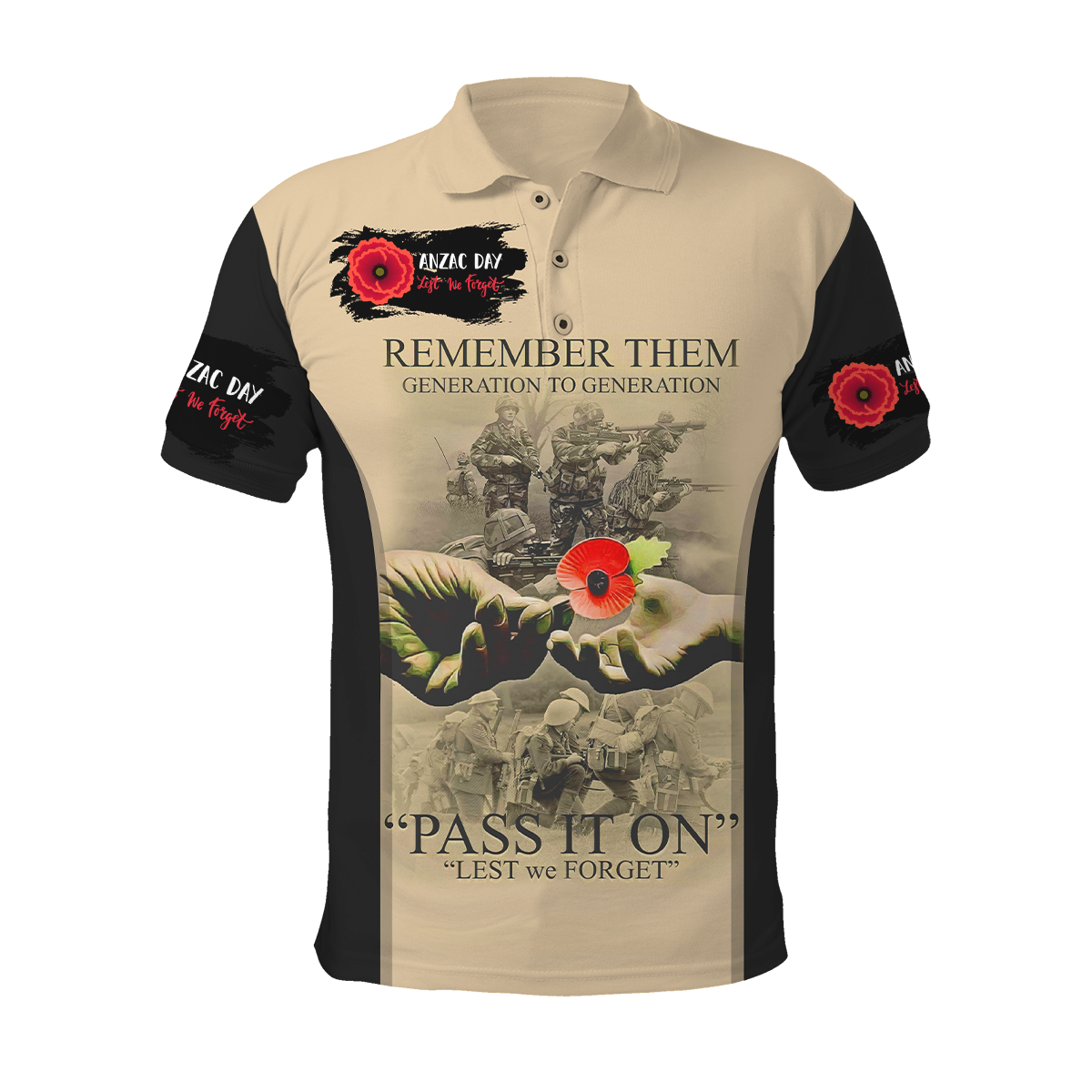 Anzac Day 3D Printed Unisex Shirts TN PD25032101