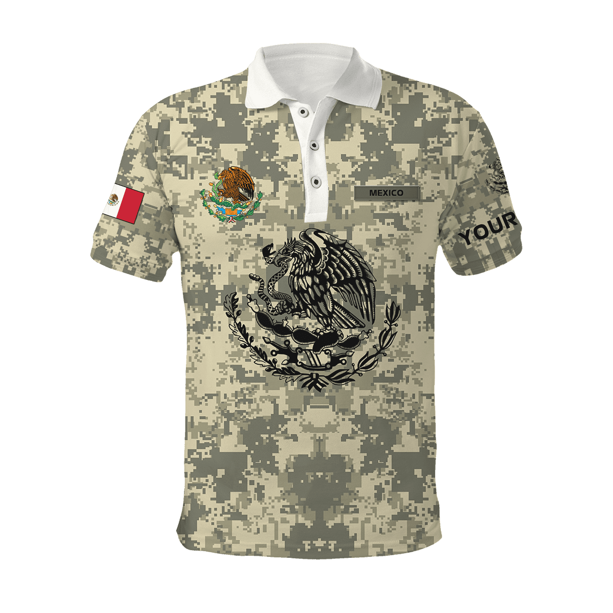 Personalized Mexican Army 3D All Over Printed Shirts