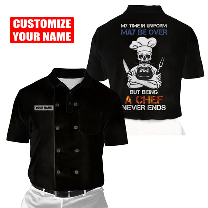 Custom Name Master Chef 3D All Over Printed Unisex Shirts