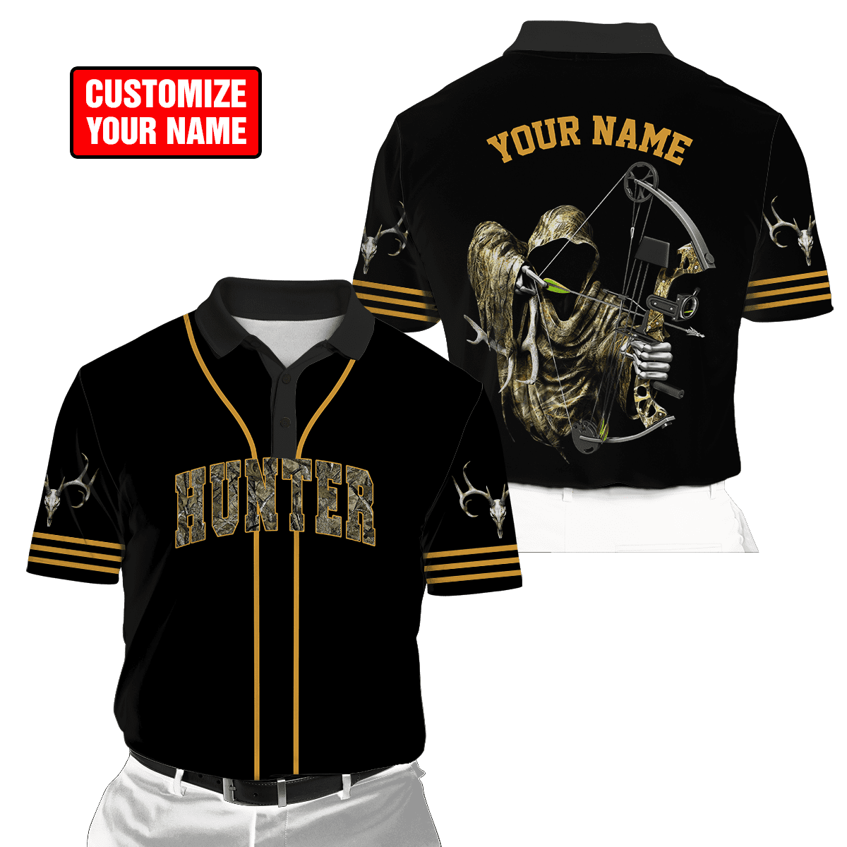 Customized Name Hunting Season 3D All Over Printed Unisex Shirts