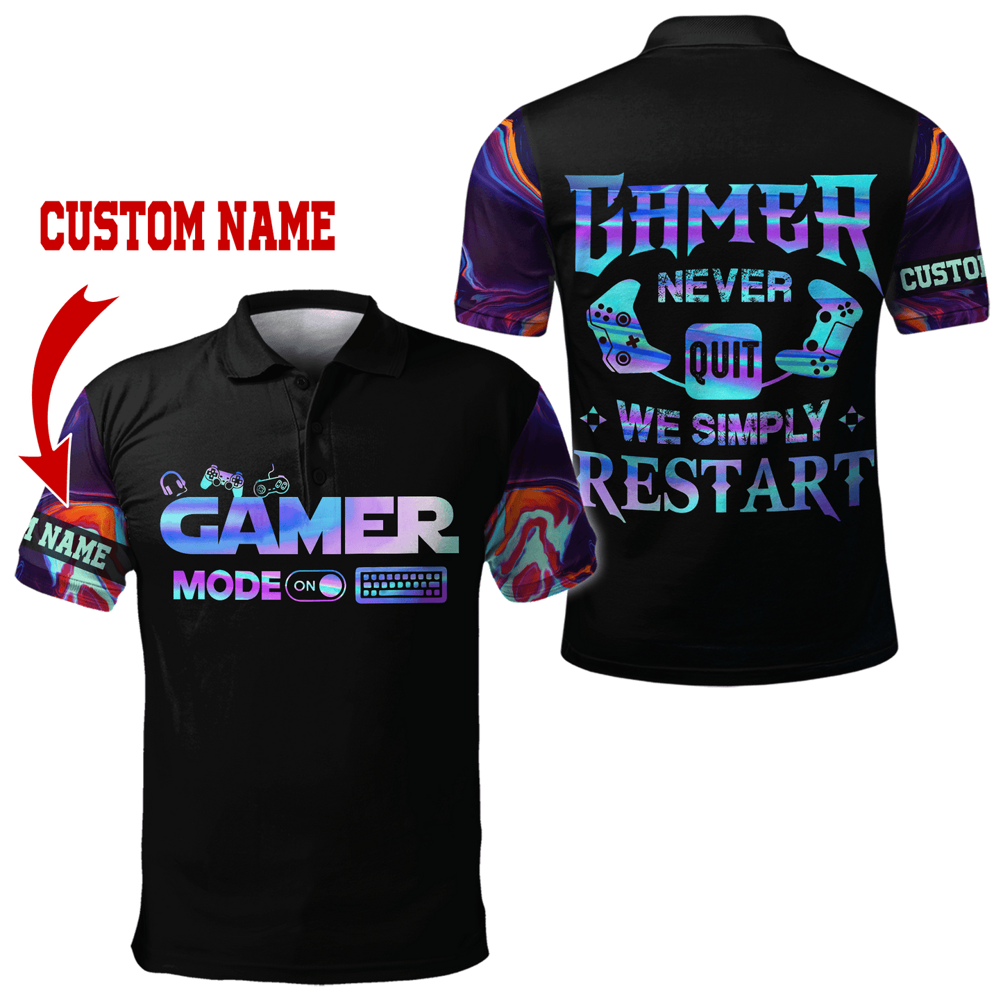 Gamer never Quilt Personalized Name Pi29042103