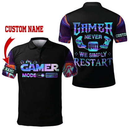 Gamer never Quilt Personalized Name Pi29042103