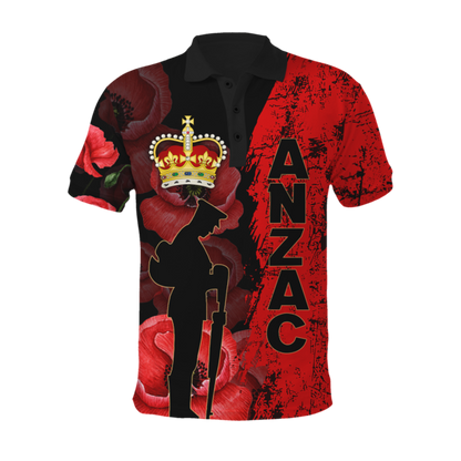 Anzac Day New Zealand Poppy 3D Printed Unisex Shirts TN NTN02042101