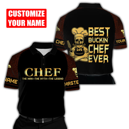 Custom Name Master Chef 3D All Over Printed Unisex Shirts