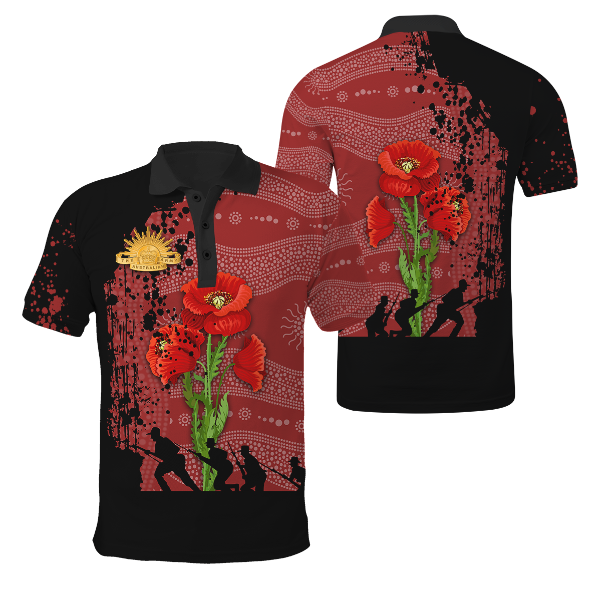 Premium Anzac Day Poppy 3D Printed Unisex Shirts TN
