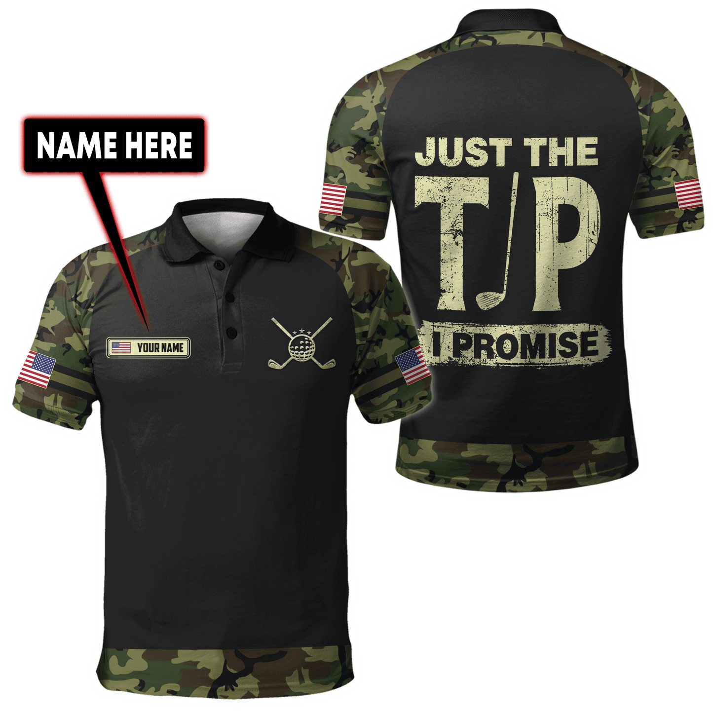 Custom Name XT Golf Lovers 3D Printed Shirts