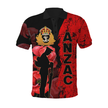 Premium Anzac Day Royal  Royal Navy 3D Printed Unisex Shirts TN
