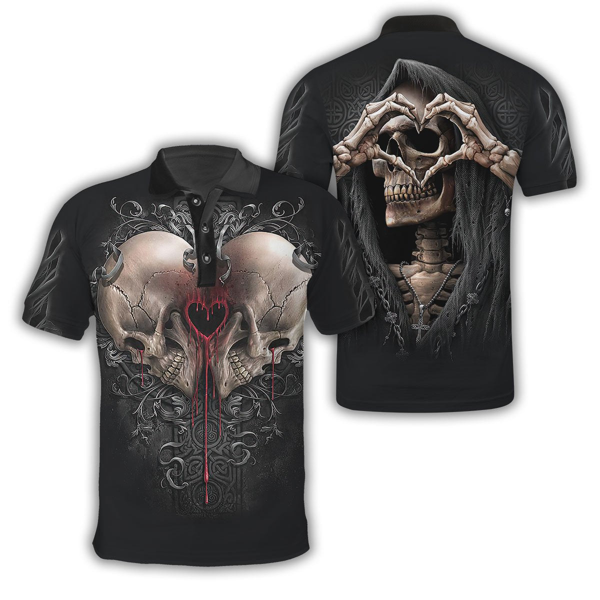 Heart Skull Hoodie For Men And Women NTN16032104