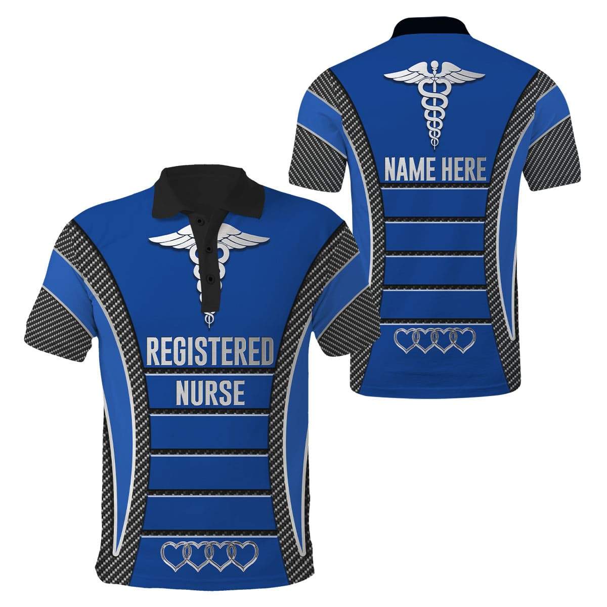 3D All Over Printed RN Nurse Unisex Shirts Custom Name XT