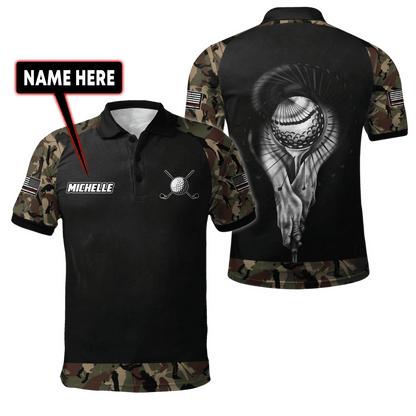 Custom Name XT Golf 3D Printed Shirts